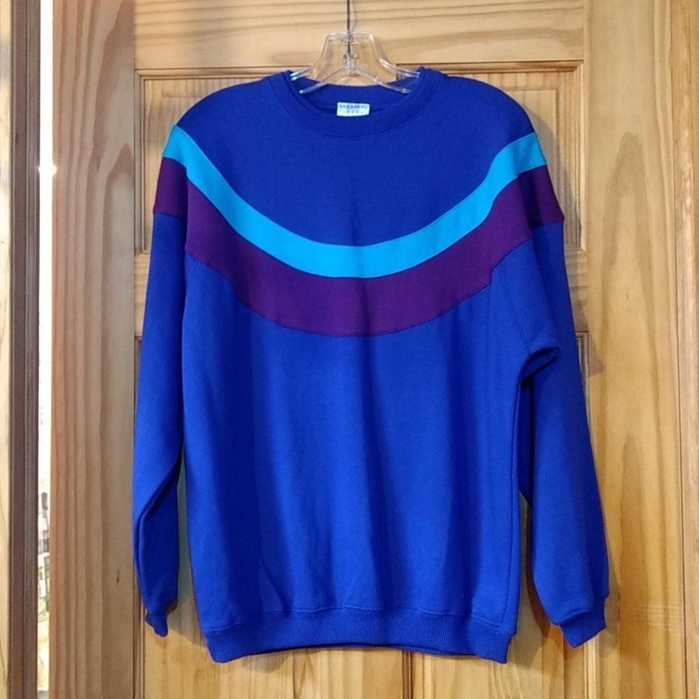 Vintage color block Sweatshirt